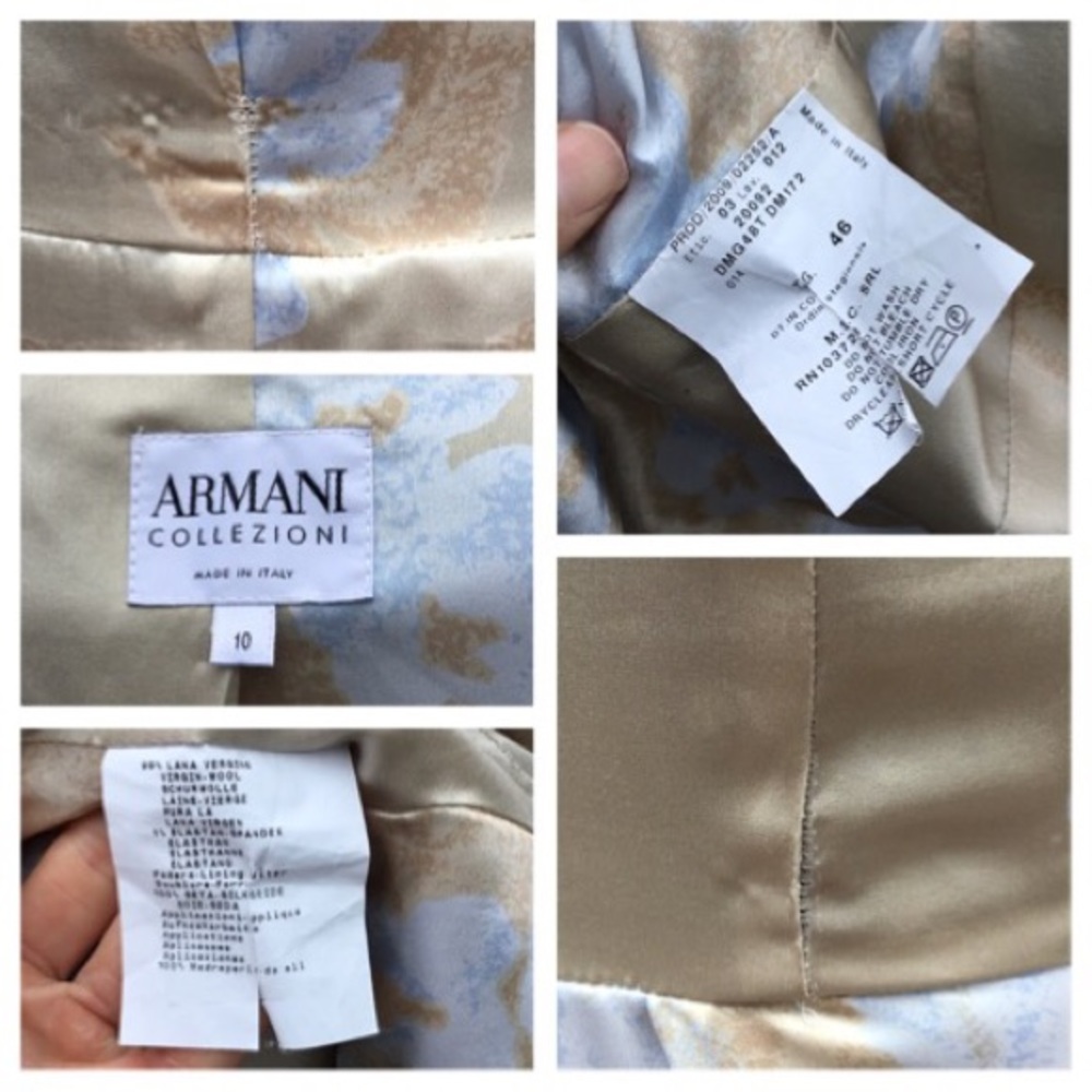 Armani Collezioni Virgin Wool Peplum Blazer - Picture 8 of 8